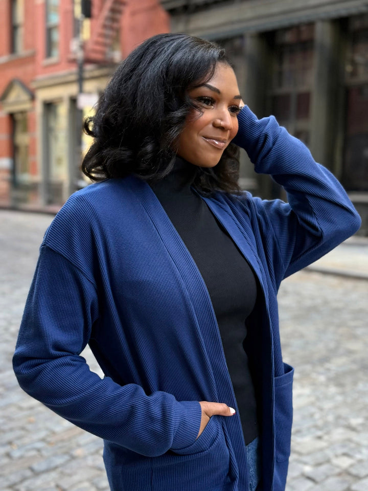 MILANE rib-knit top in Black