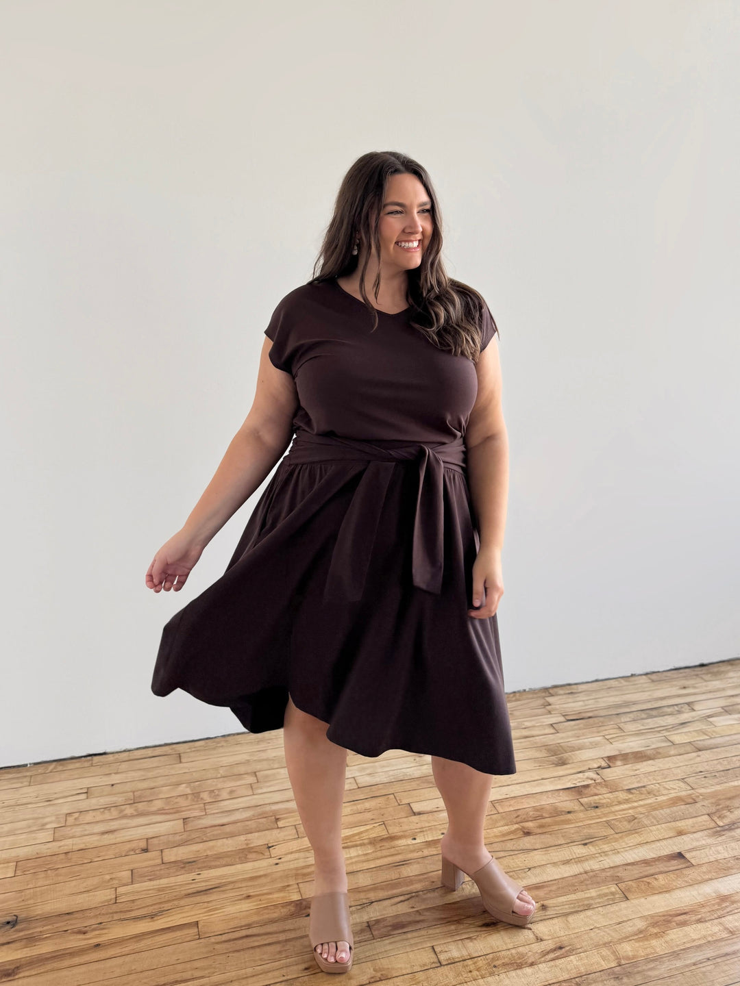 CONNIE skirt in Ebony Brown