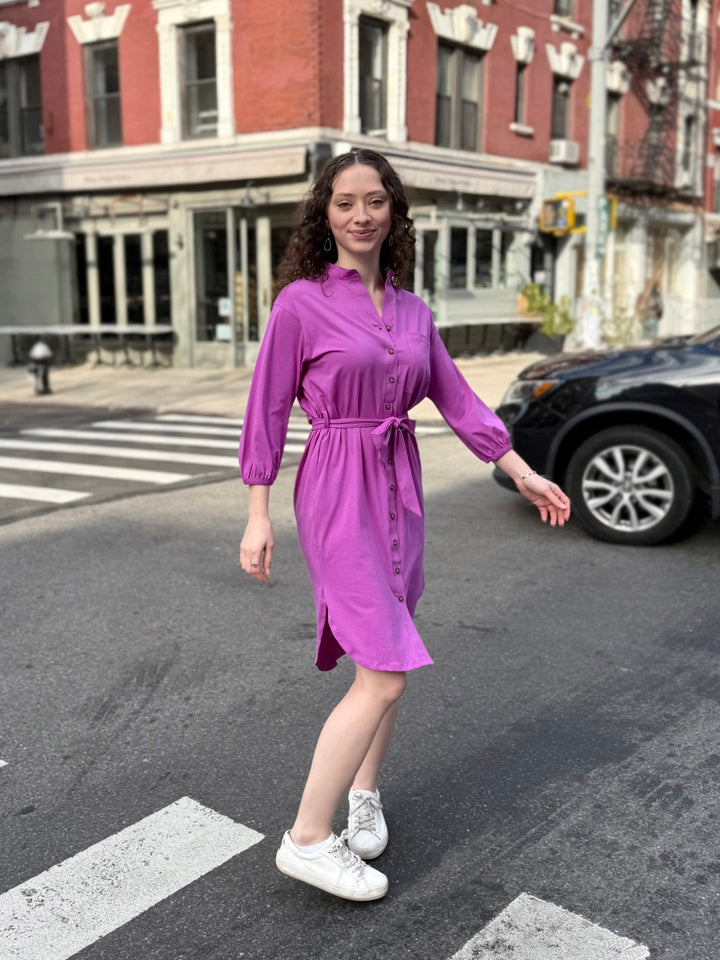 MILLIE dress in Magenta Bloom