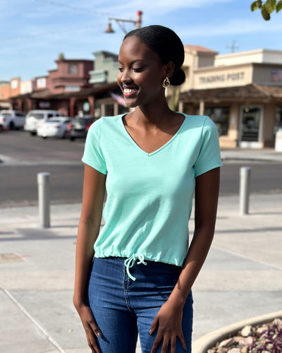 ARC heavyknit top in Mint