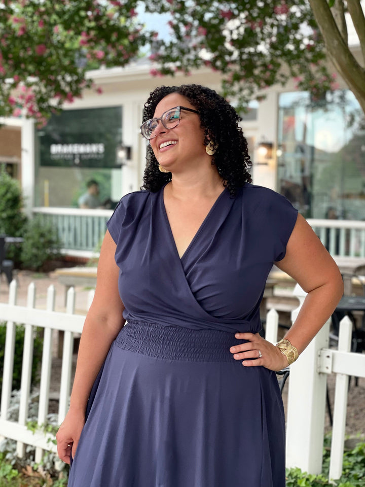 AUBREE dress in Navy