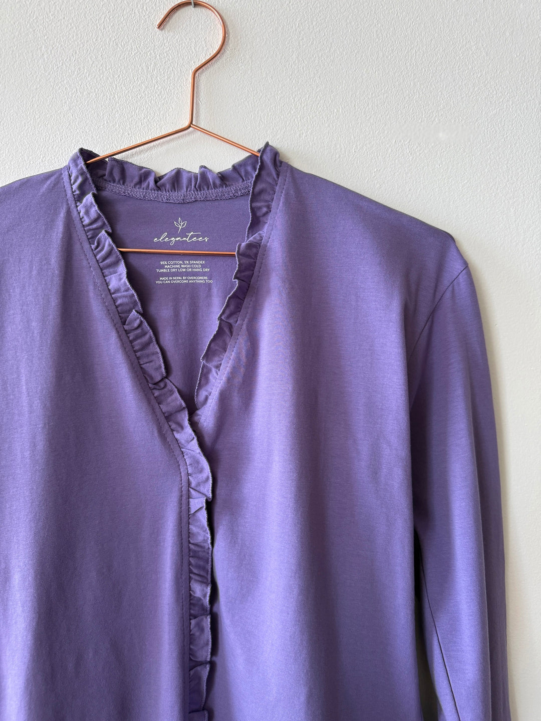 PIETRA jersey top in Purple Haze