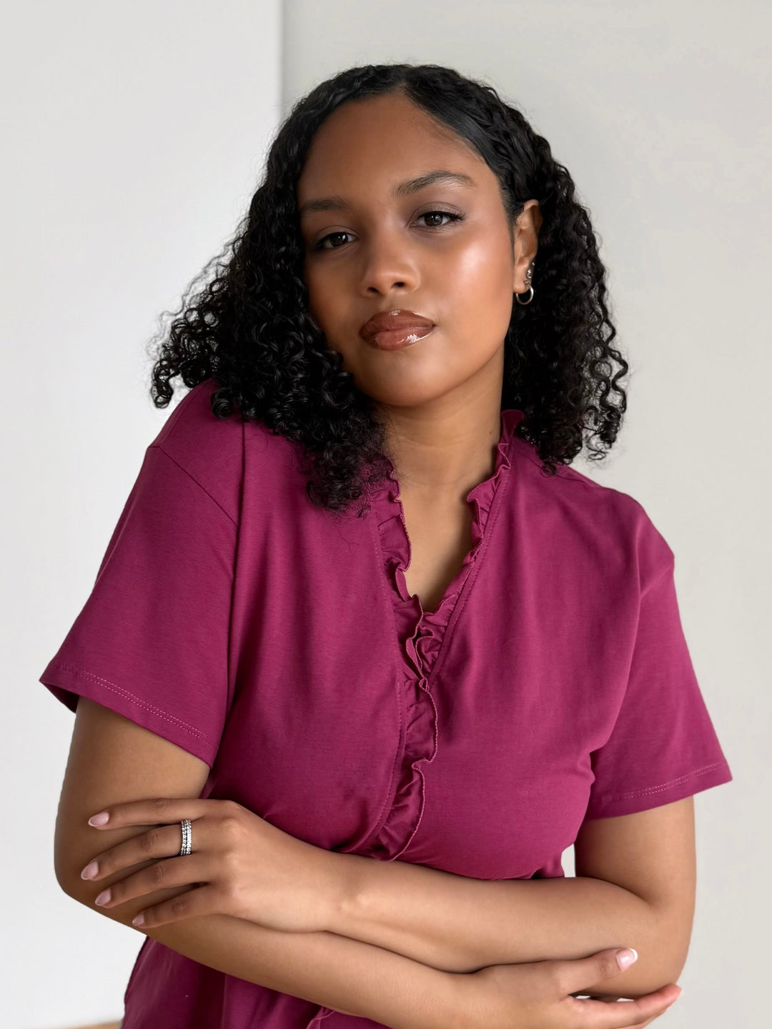 JOCELYN tee in Deep Berry