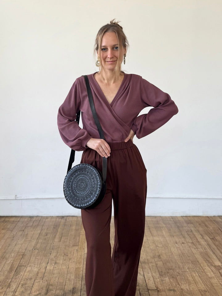 ELLIE pants in Burnt Cedar