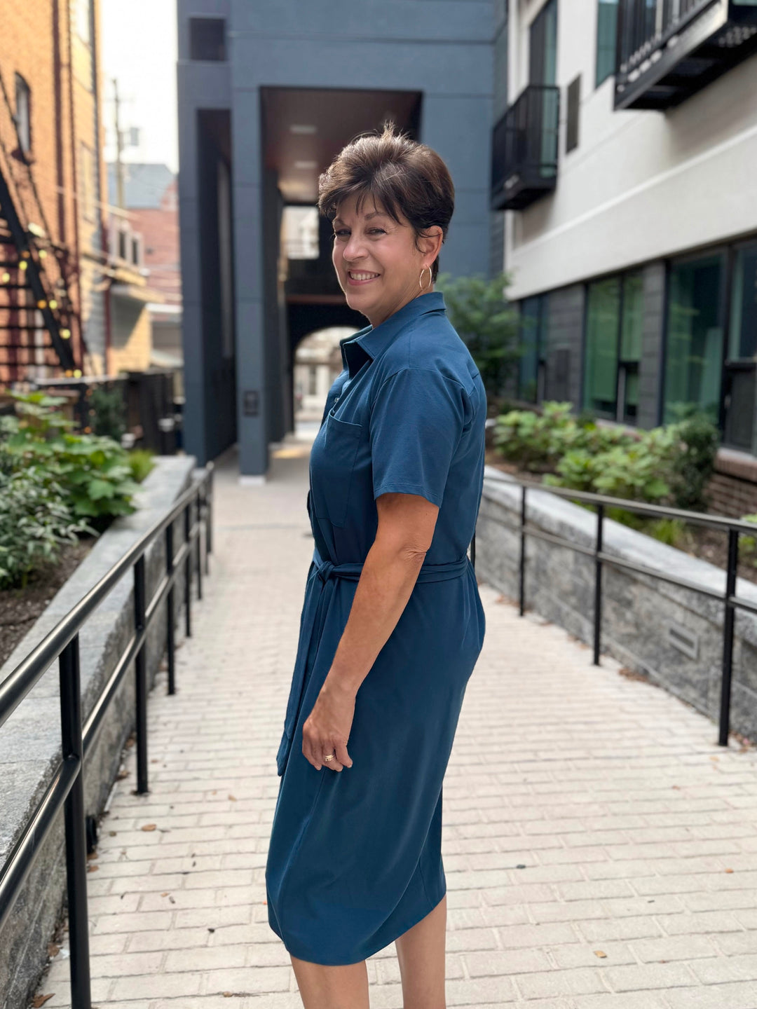 VANYA dress in Atlantic Blue