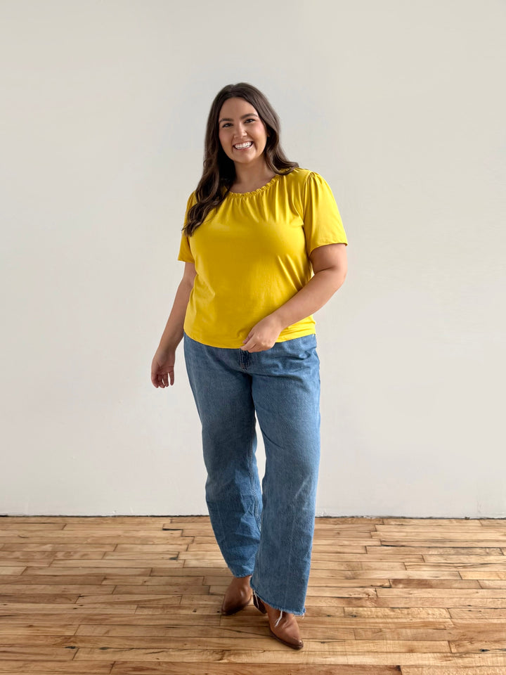 LARA tee in Sunflower
