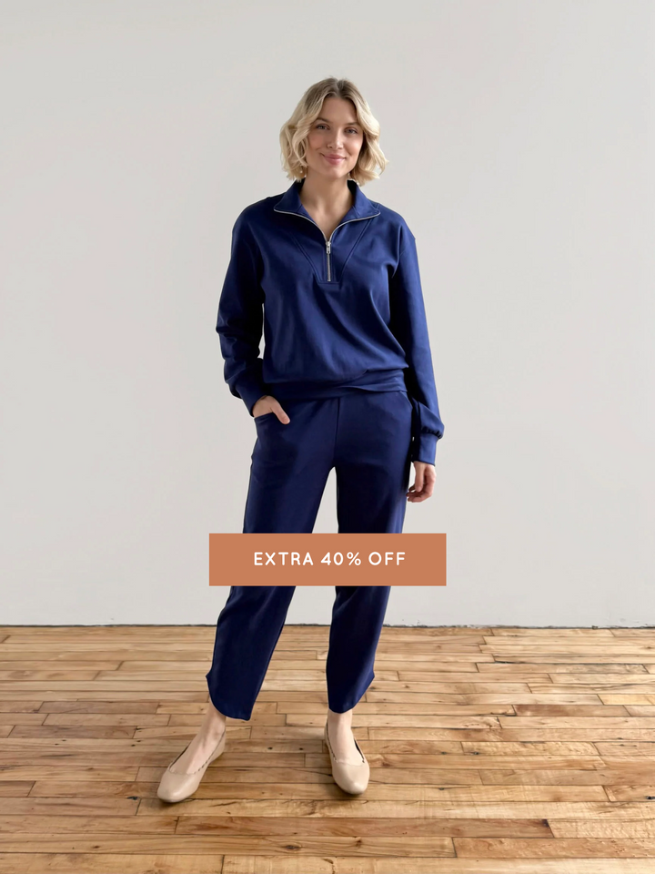 SOPHIA tulip hem pants in Bright Navy
