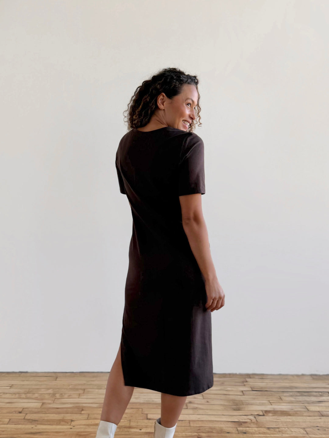 PALOMA dress in Ebony Brown