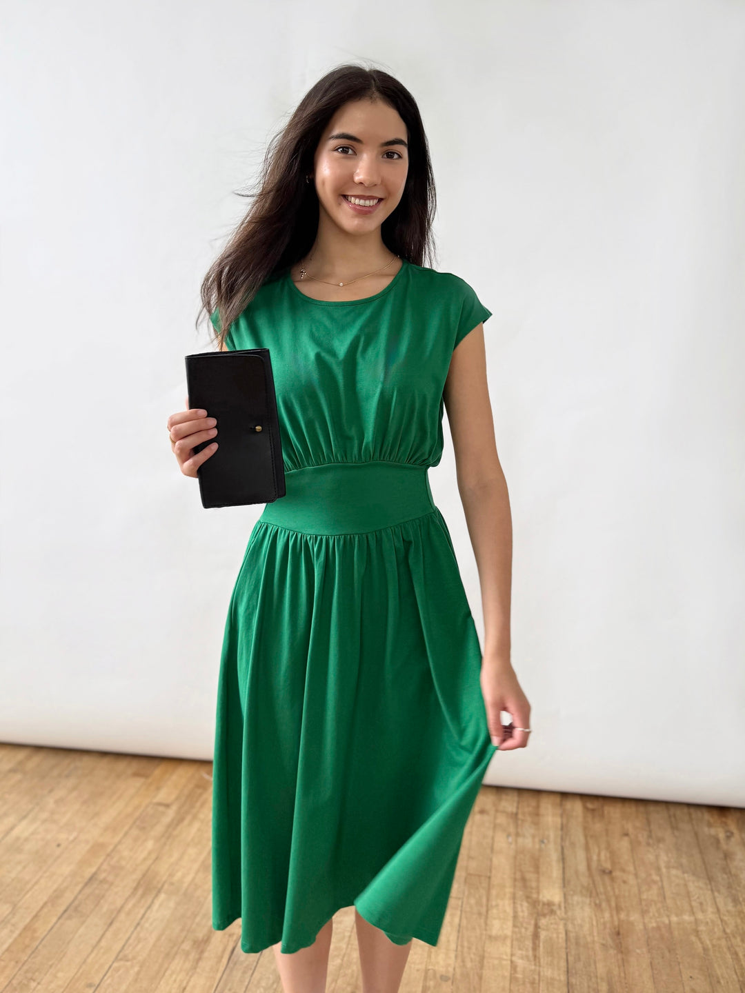 CATHERINE dress in Rich Emerald