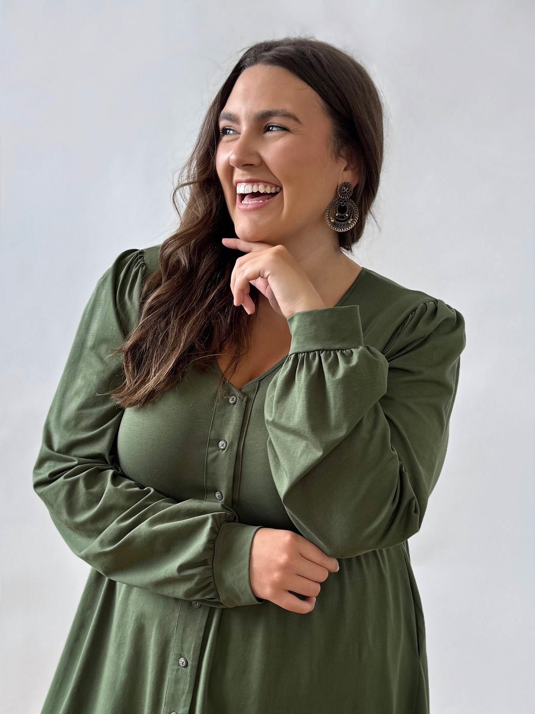 LUCILLE dress in Meadow Green