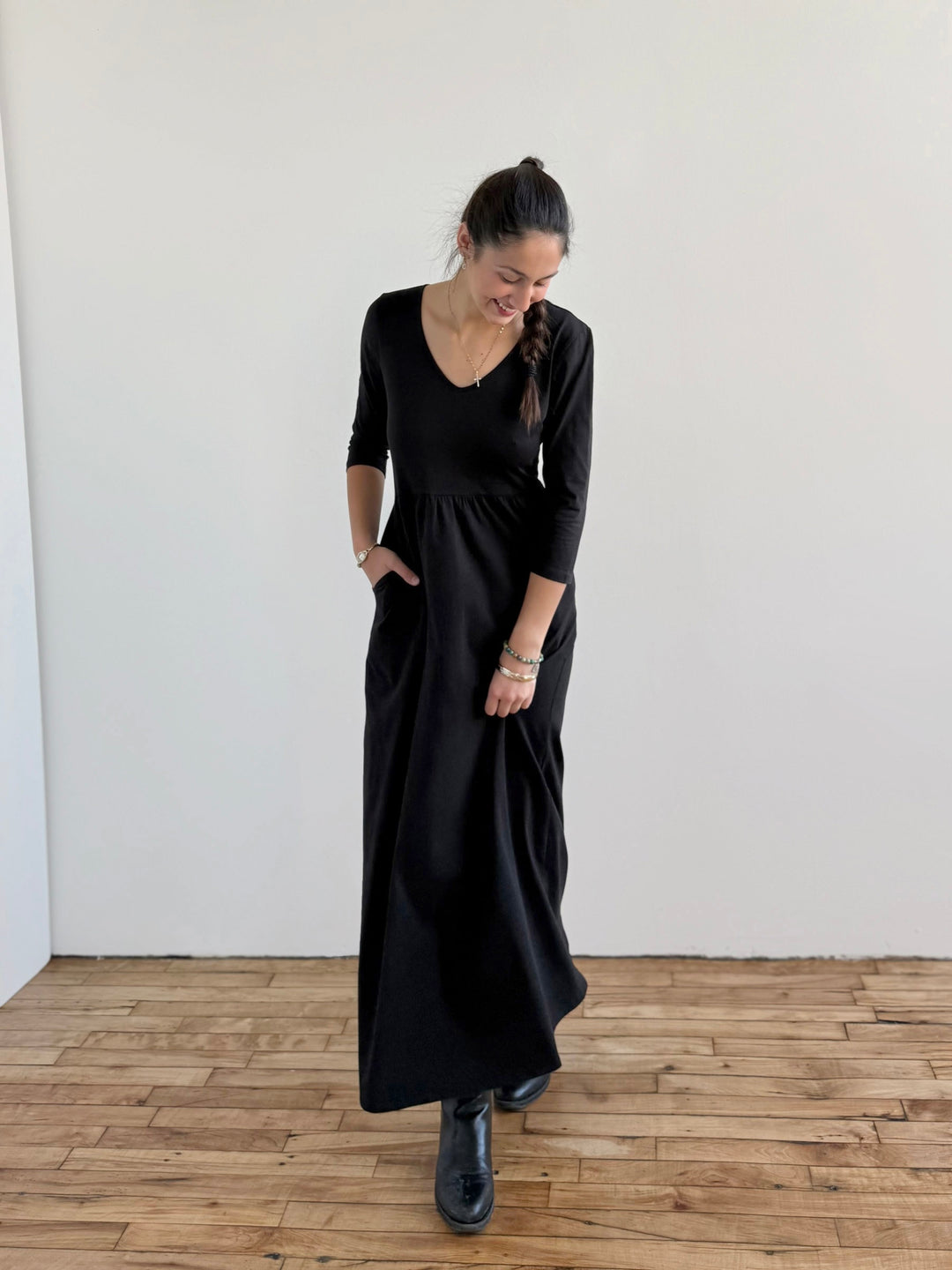 BRIE maxi dress in Black