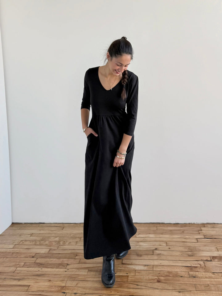 BRIE maxi dress in Black