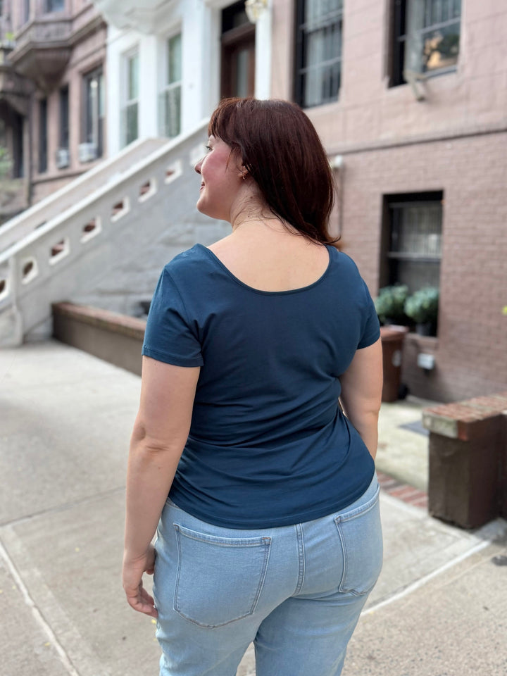 WINNIE tee in Atlantic Blue