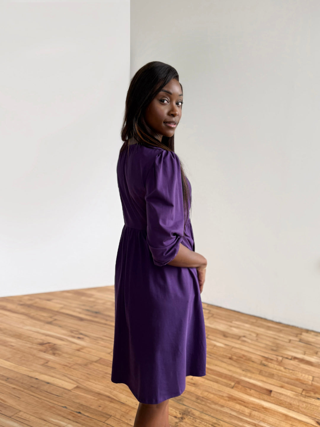 CALLIOPE dress in Midnight Dahlia