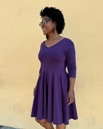 LOUISE dress in Midnight Dahlia