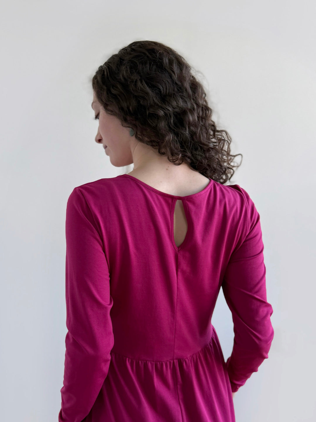 MAISIE dress in Garnet Pink