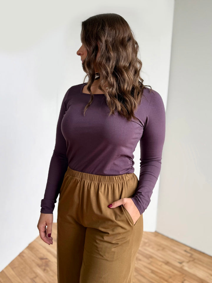ANDRI jersey pants in Kona Brown