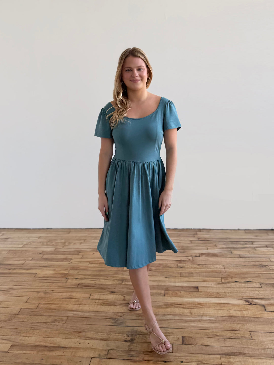 RAZELE dress in Dark Aqua