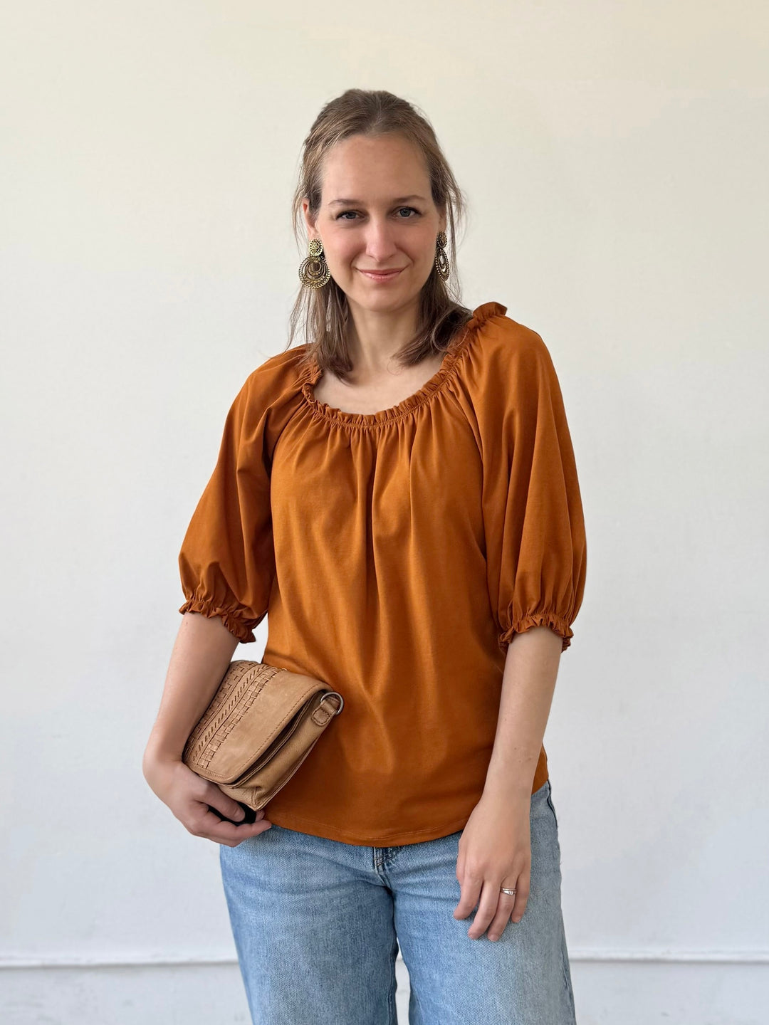 DELPHINE top in Spiced Cider