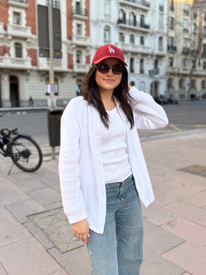 PRADO gauze top in White