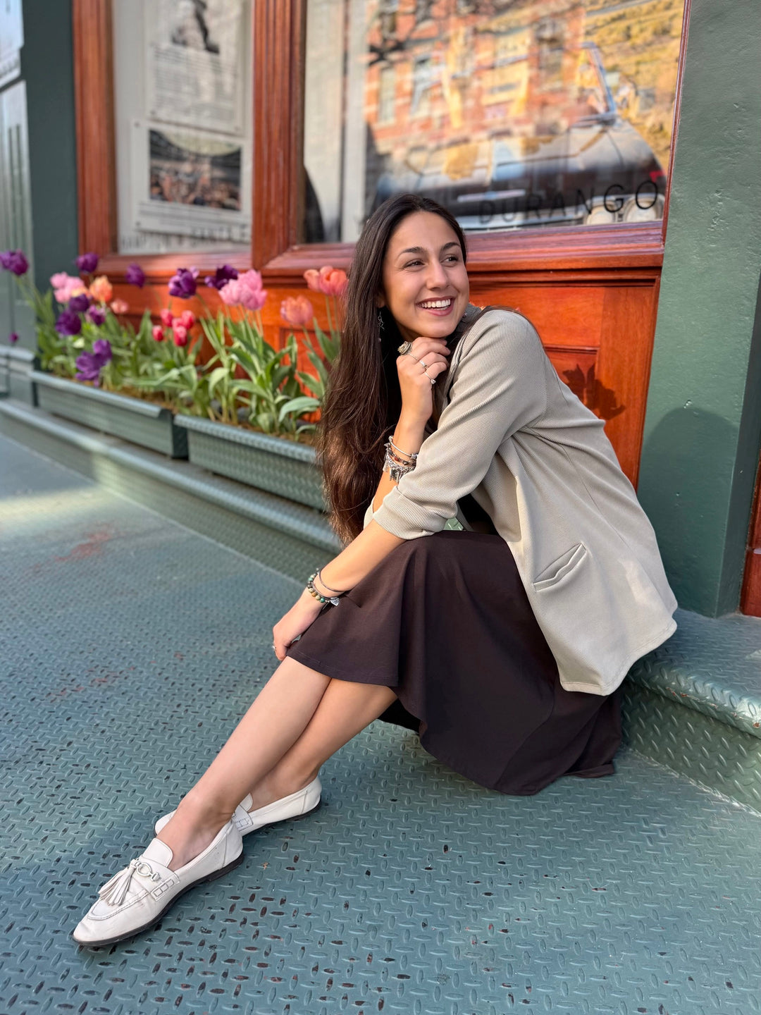 MARIBEL dress in Chocolate Torte
