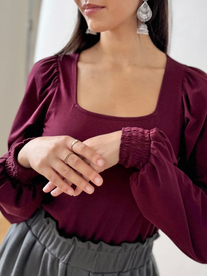 DARLA top in Merlot