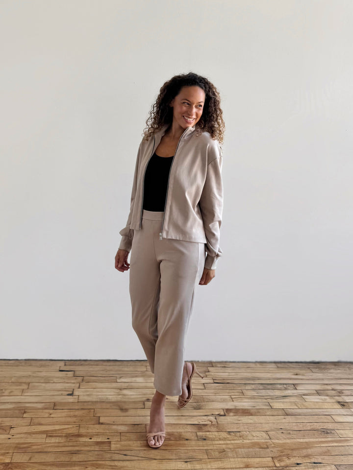PATRICIA heavy-knit pants in Desert Sand
