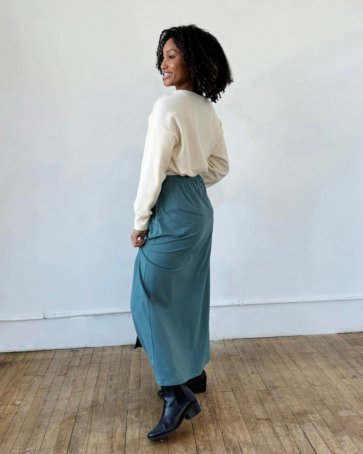 ZURI skirt in Dark Aqua