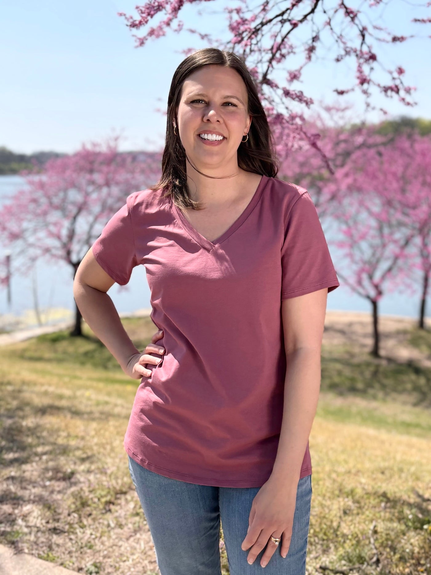 IVY tee in Vintage Mauve