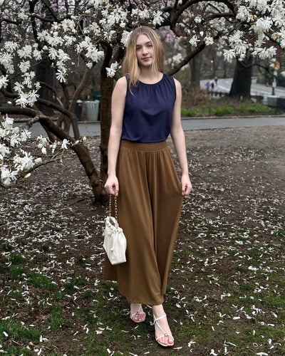 CAMELLIA skirt in Kona Brown