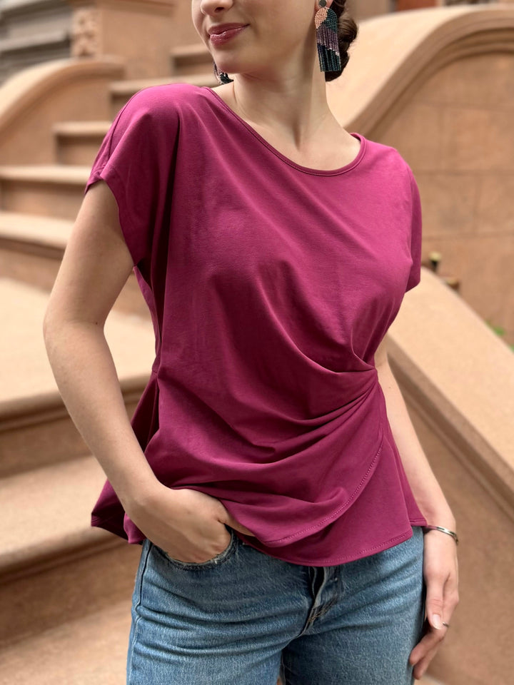 KEIRA top in Deep Berry