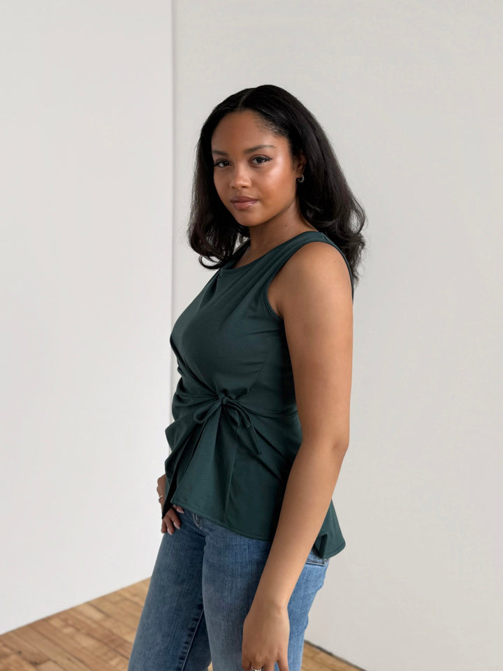 REINA top in Deep Pine