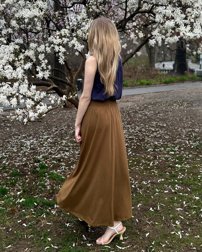CAMELLIA skirt in Kona Brown