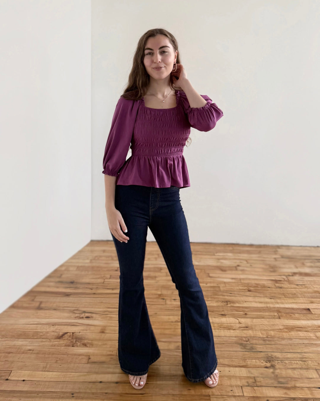 BEATRICE top in Deep Lilac