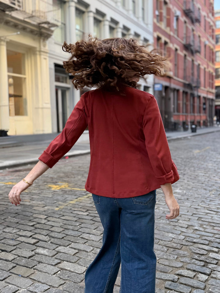 OCTAVIA blazer in Red Amber