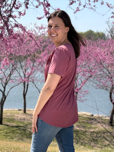 IVY tee in Vintage Mauve