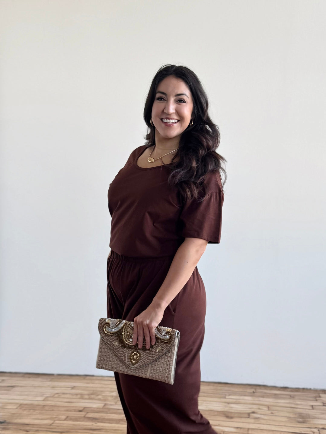ELLIE pants in Burnt Cedar