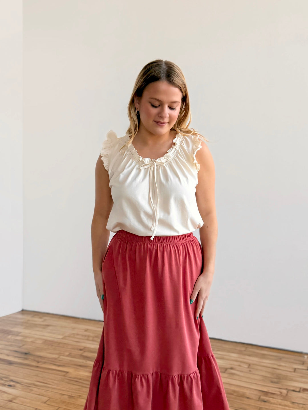 CASSIDY skirt in Pink Rust