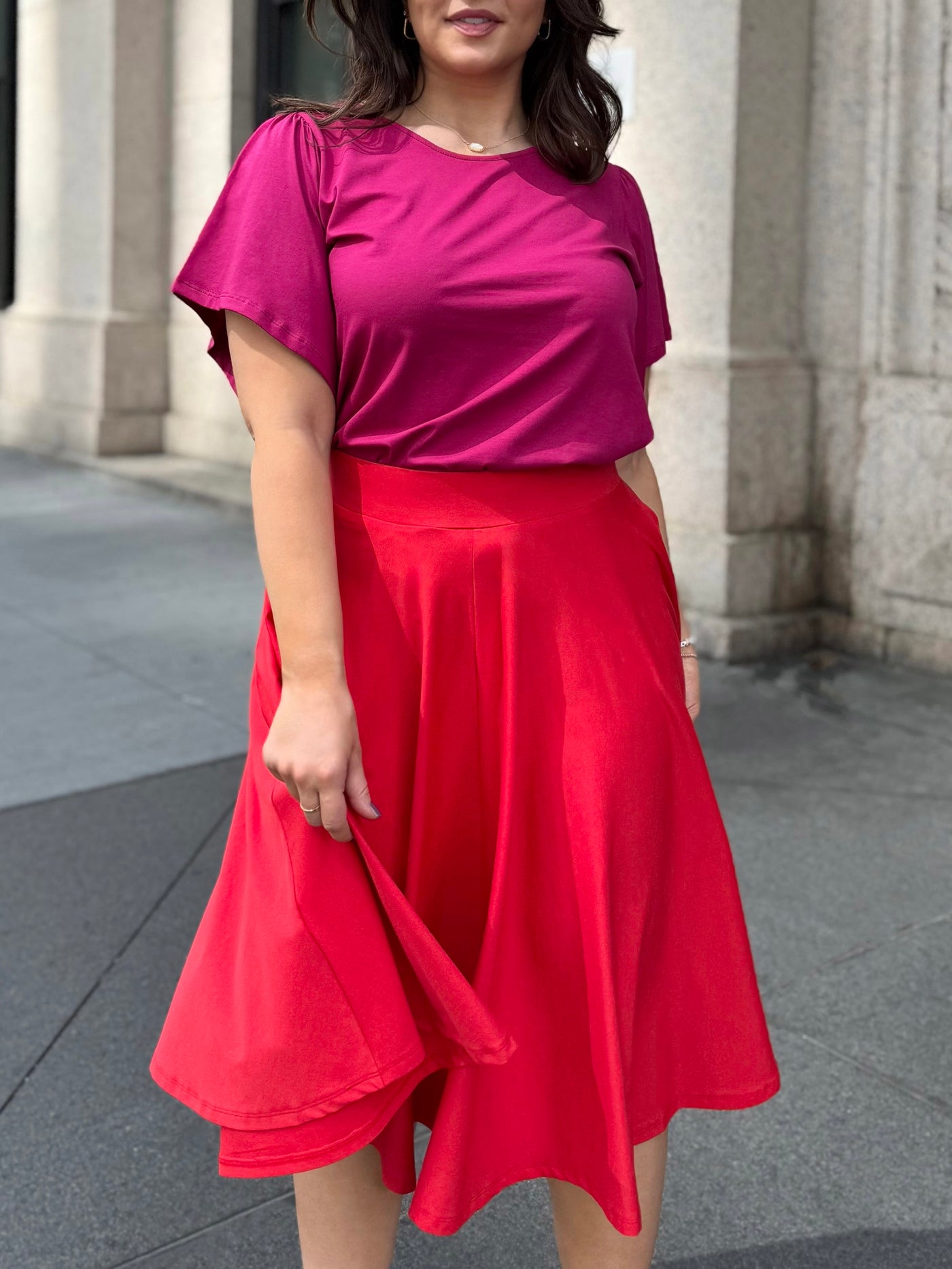 CIELA skirt in Bright Ruby