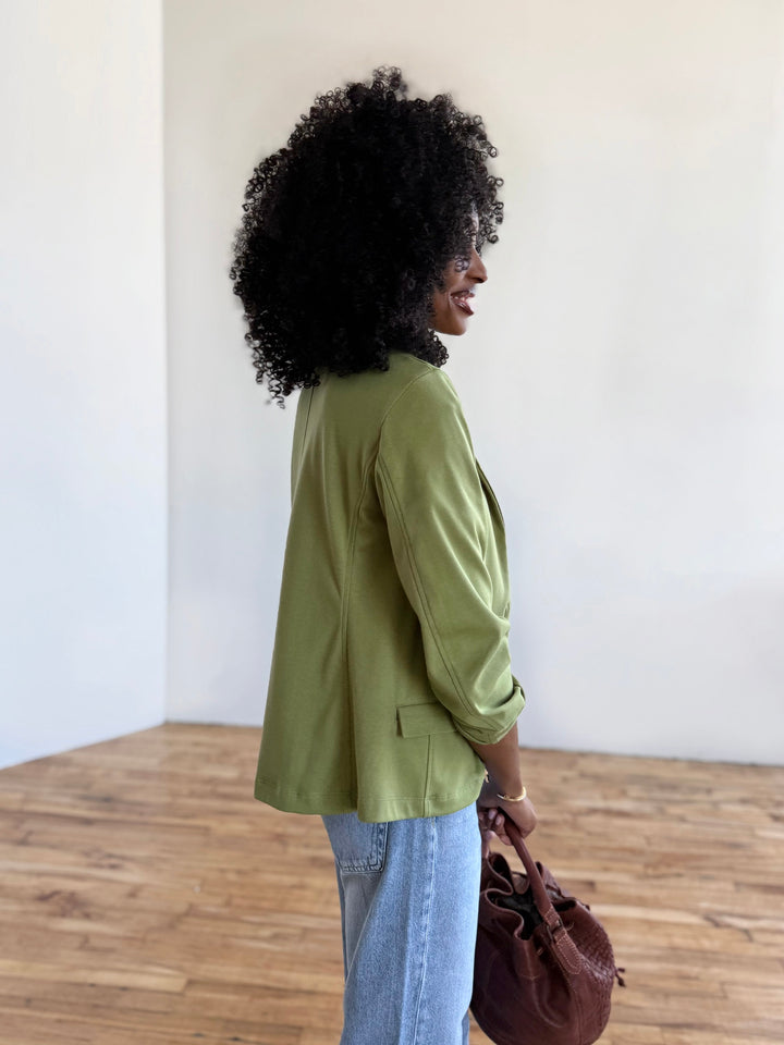 OCTAVIA blazer in Grass Green