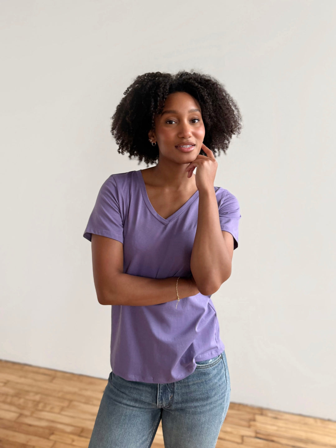 MAURA tee in Purple Haze