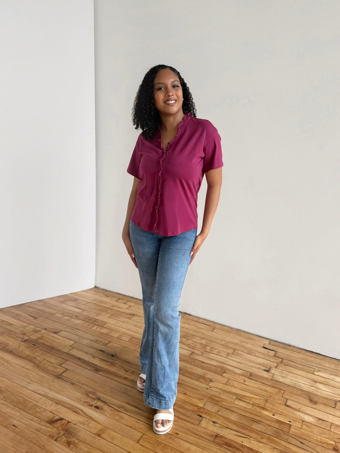JOCELYN tee in Deep Berry