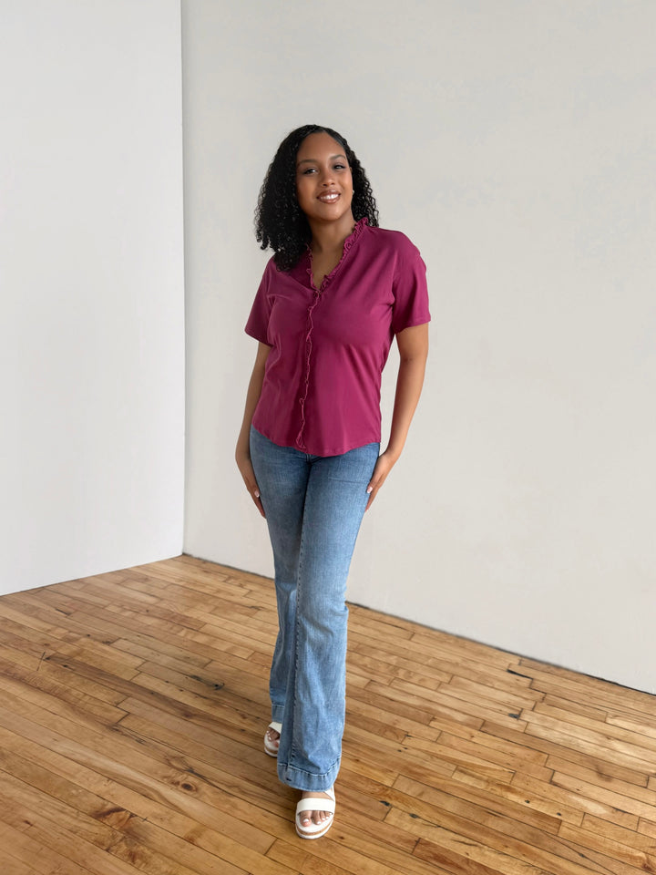 JOCELYN tee in Deep Berry
