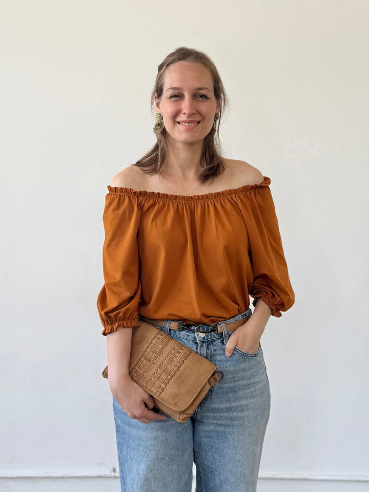 DELPHINE top in Spiced Cider