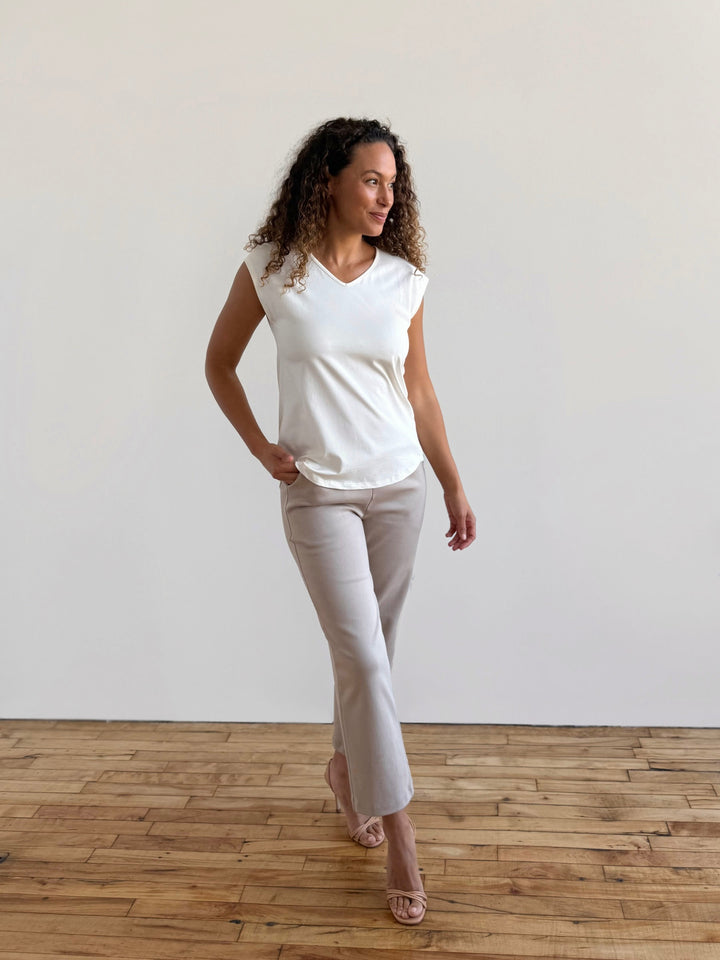 NADINE tee in Light Ivory