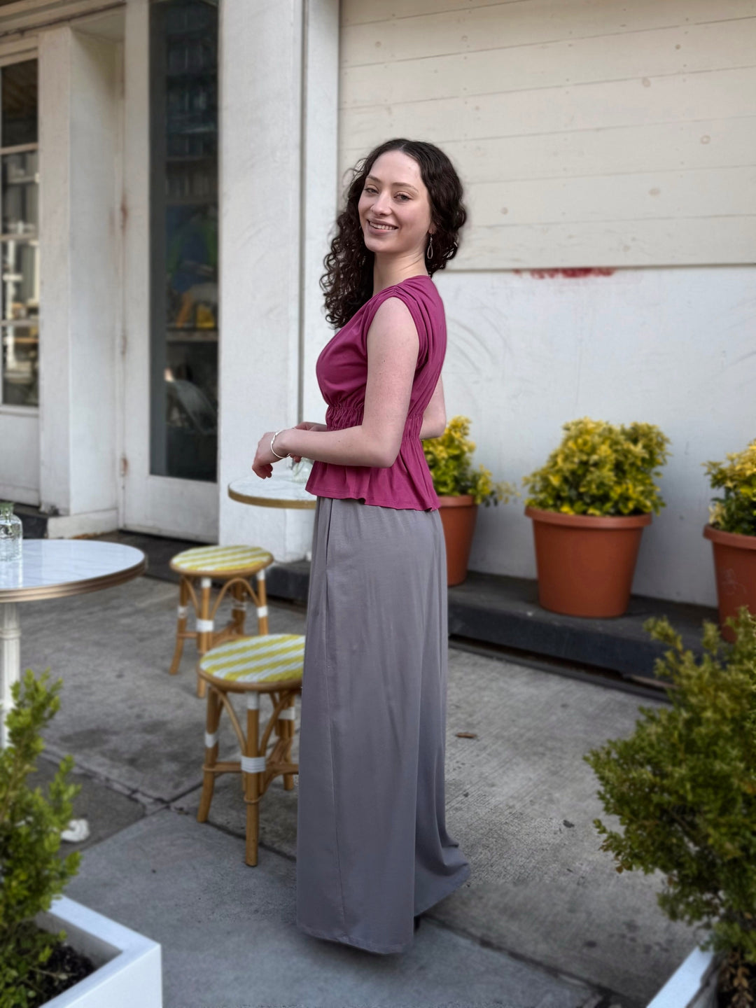 ZURI skirt in Circular Grey