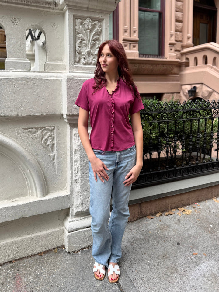 JOCELYN tee in Deep Berry