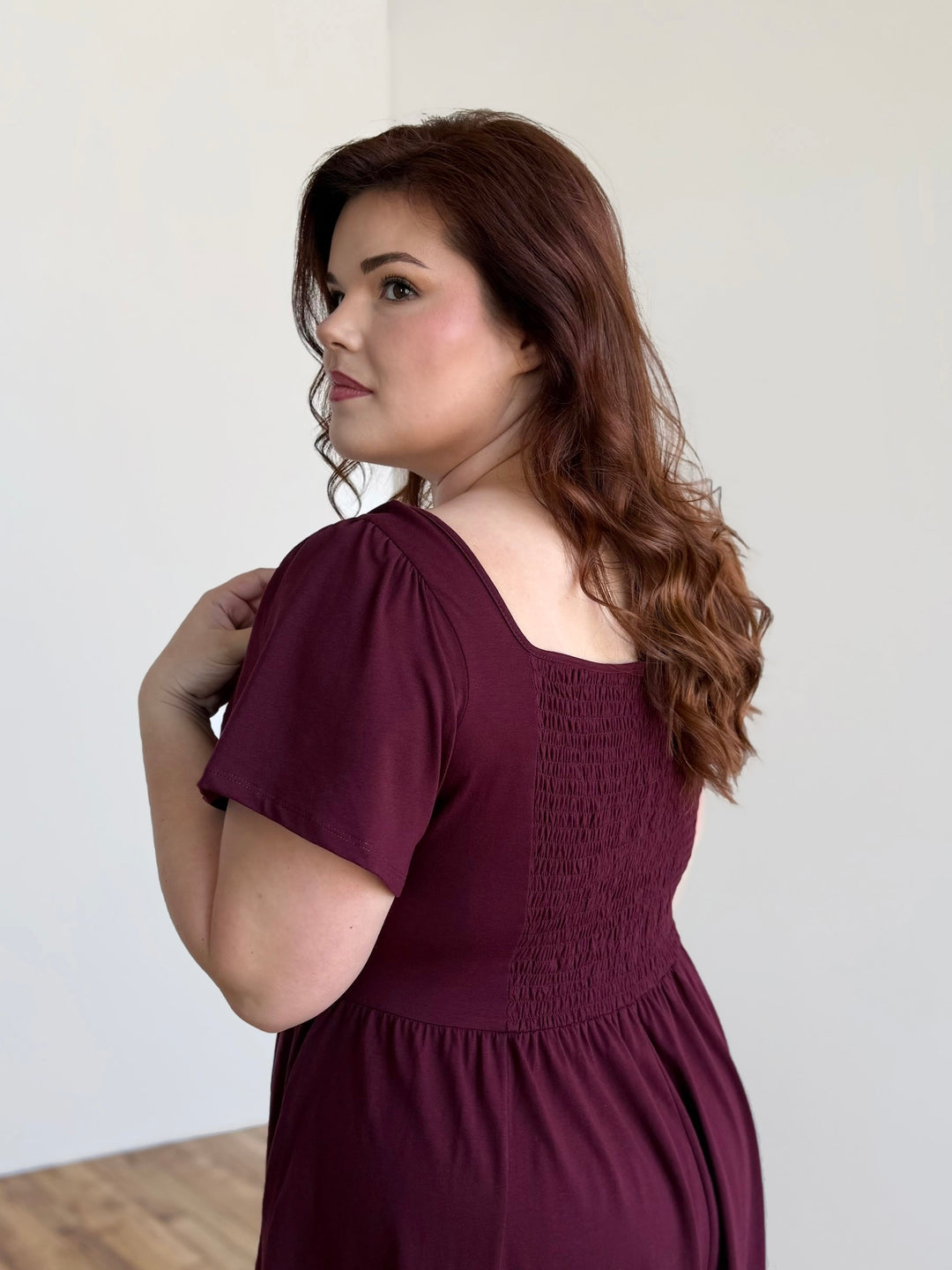 RAZELE dress in Merlot