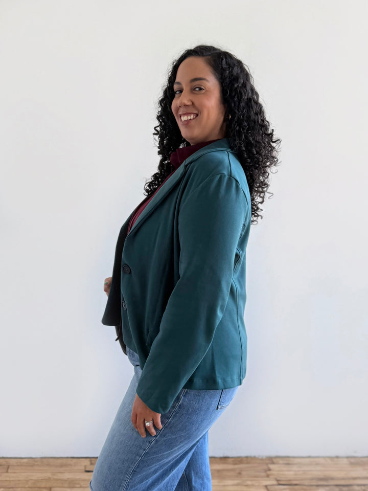 OCTAVIA blazer in Deep Sea