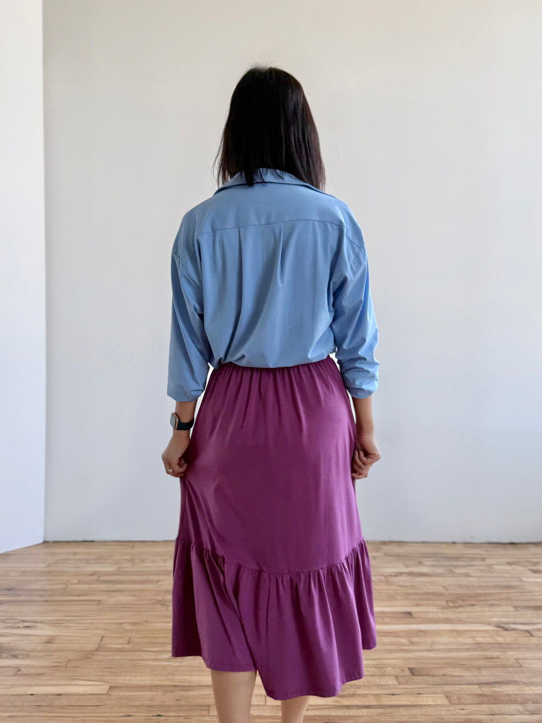 LINDSEY blouse in Light Cornflower